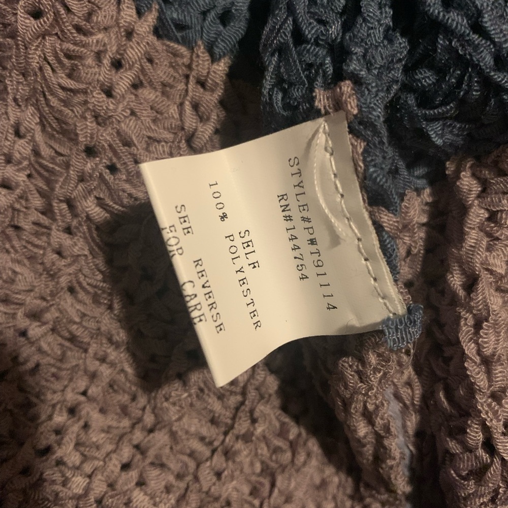NWT 2X plus size oversized super comfy striped colorful sweater 3/4 slv - Picture 5 of 6
